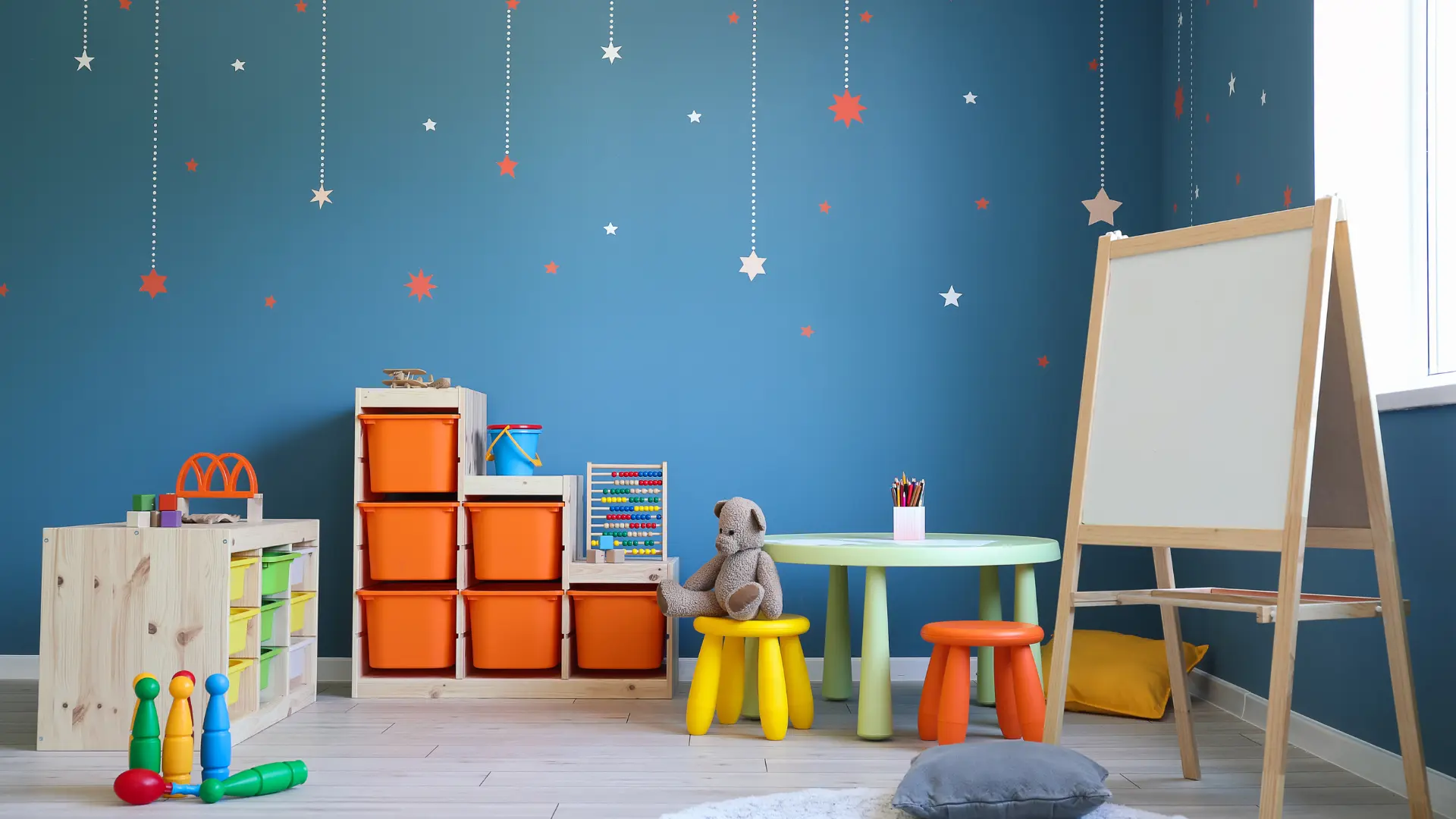 Children's playroom in a garden room
